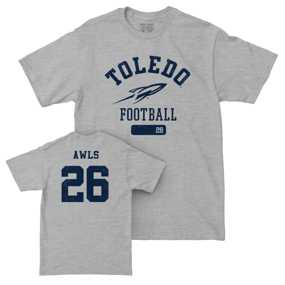 Toledo Football Sport Grey Varsity Tee - Braden Awls | #26