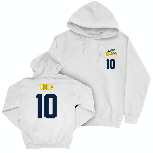 Toledo Women's Basketball White Logo Hoodie  - Evalyse Cole