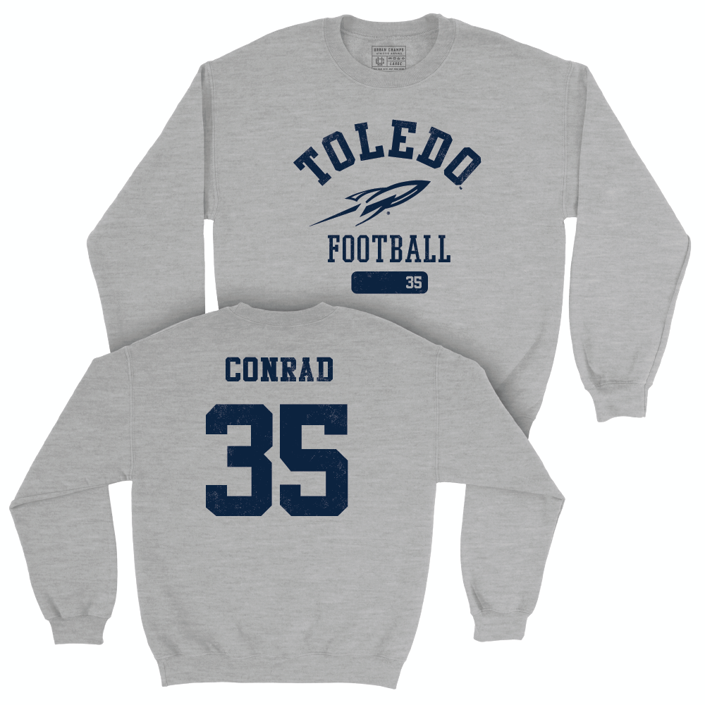 Toledo Football Sport Grey Varsity Crew  - Spencer Conrad