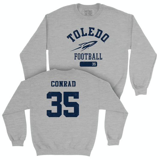 Toledo Football Sport Grey Varsity Crew  - Spencer Conrad