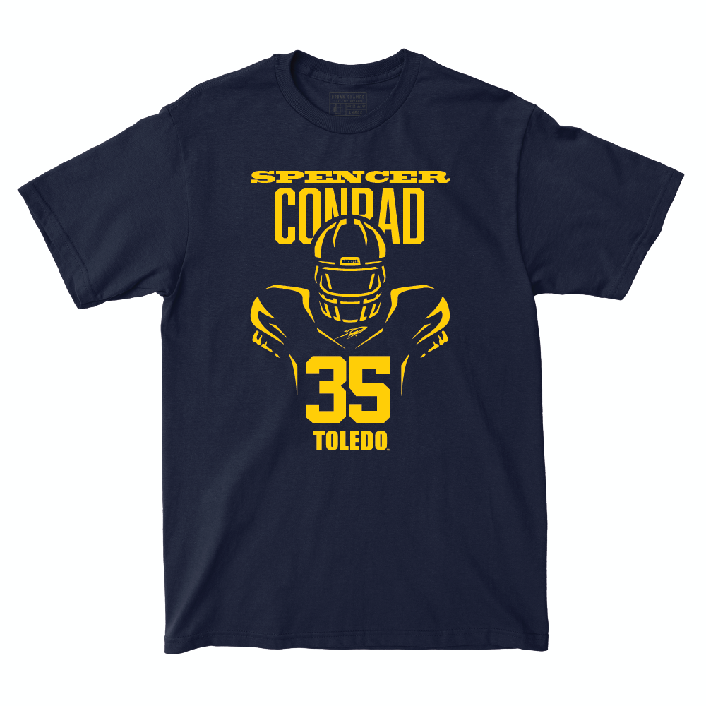 Toldeo Football Navy End Zone Tee  - Spencer Conrad