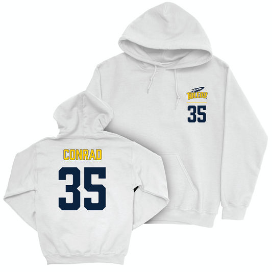 Toledo Football White Logo Hoodie  - Spencer Conrad