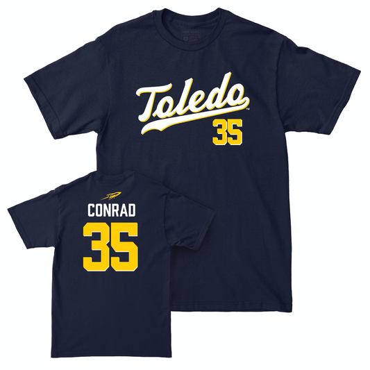 Toledo Football Navy Script Tee  - Spencer Conrad