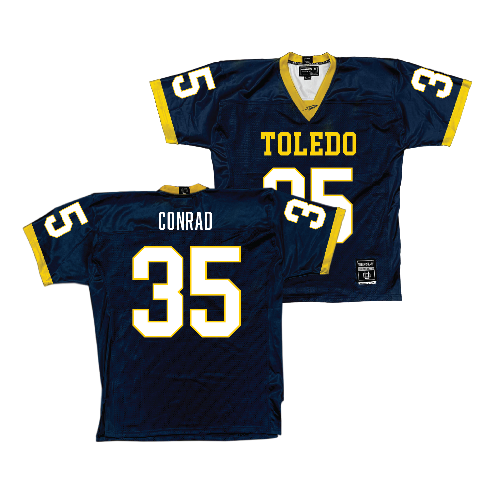 Navy Toledo Football Jersey  - Spencer Conrad