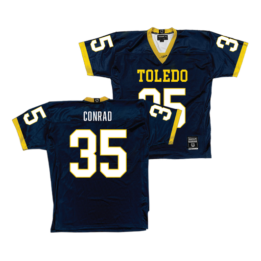 Navy Toledo Football Jersey  - Spencer Conrad