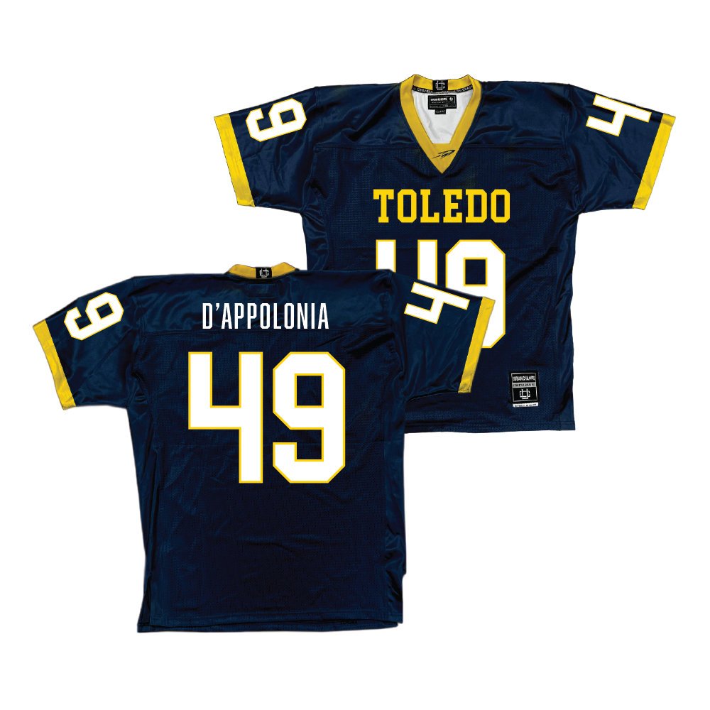 Navy Toledo Football Jersey - Chris D’Appolonia