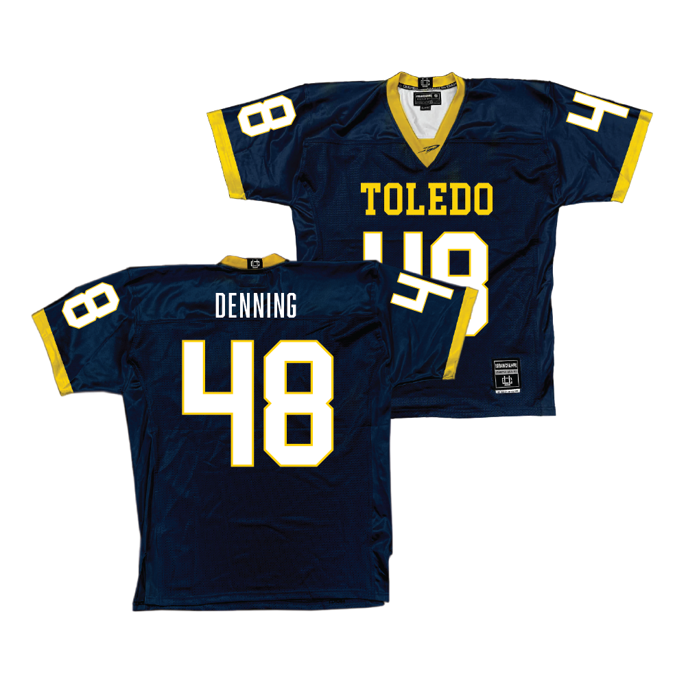 Navy Toledo Football Jersey - Michael Denning