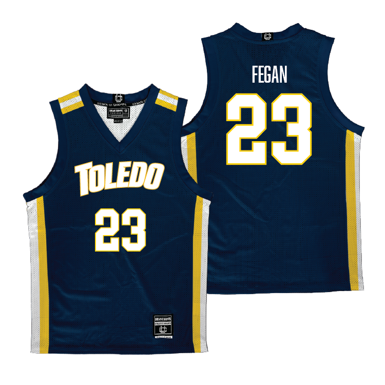 Toledo Women's Basketball Navy Jersey - Macey Fegan | #23