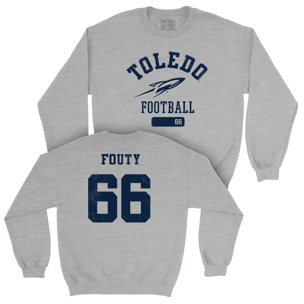 Toledo Football Sport Grey Varsity Crew  - Carter Fouty