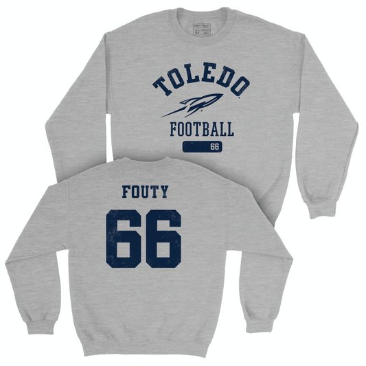 Toledo Football Sport Grey Varsity Crew  - Carter Fouty