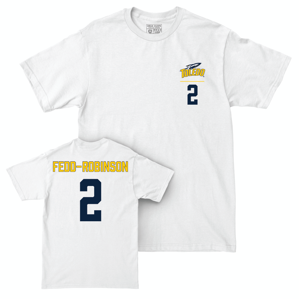 Toledo Women's Basketball White Logo Comfort Colors Tee  - Faith Fedd-Robinson