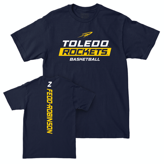 Toledo Women's Basketball Navy Rush Tee  - Faith Fedd-Robinson