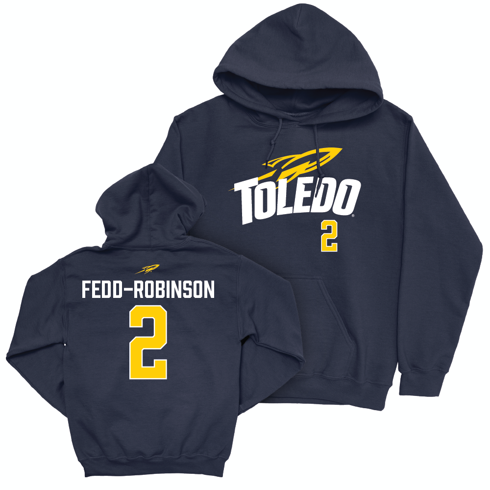 Toledo Women's Basketball Navy Sideline Hoodie  - Faith Fedd-Robinson