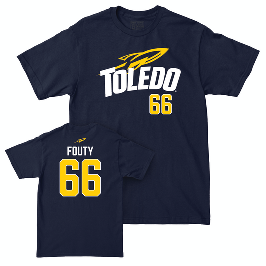 Toledo Football Navy Sideline Tee  - Carter Fouty