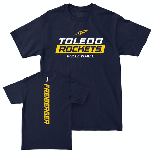 Toledo Women's Volleyball Navy Rush Tee  - Grace Freiberger