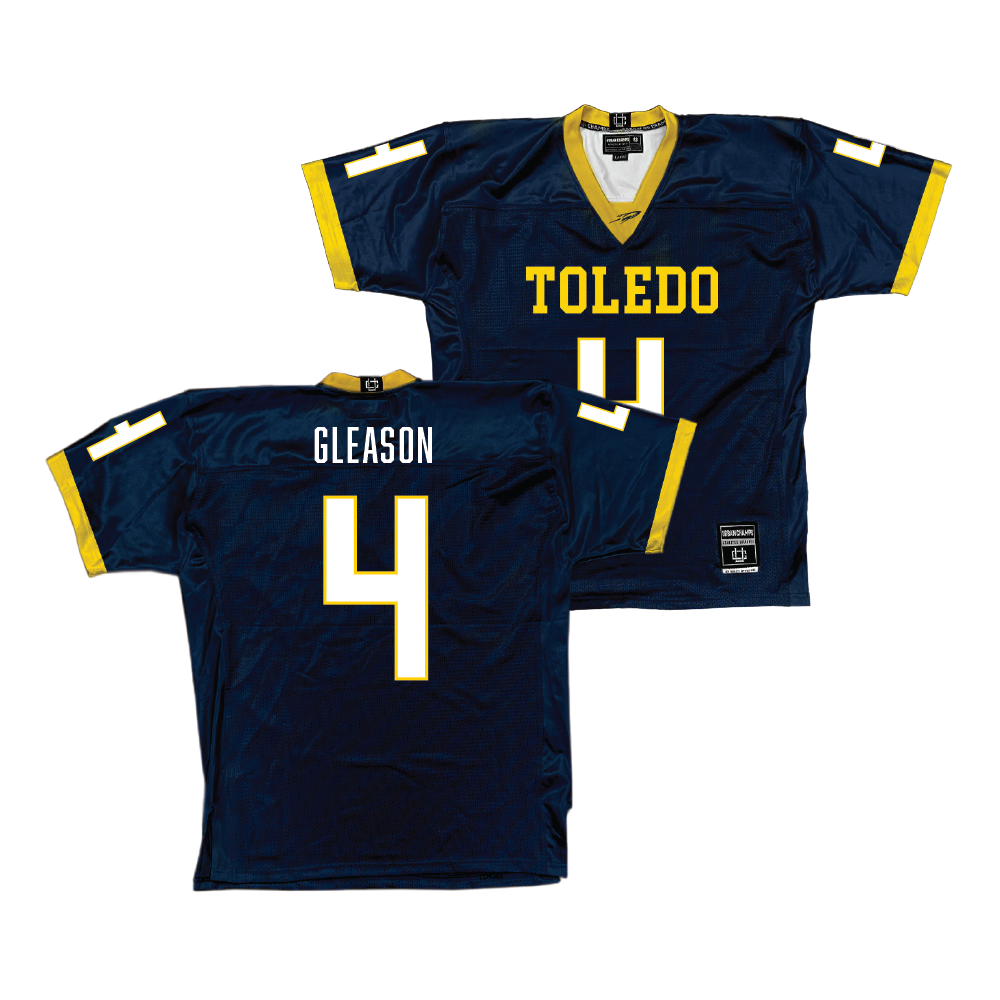 Navy Toledo Football Jersey - Tucker Gleason