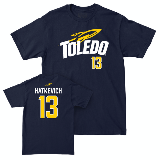 Toledo Women's Volleyball Navy Sideline Tee - Macy Hatkevich | #13