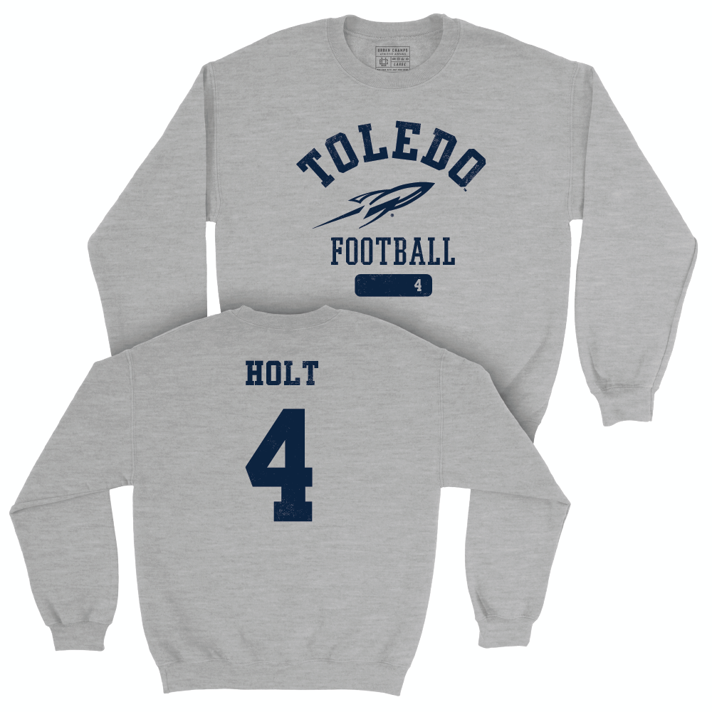 Toledo Football Sport Grey Varsity Crew  - Deshawn Holt