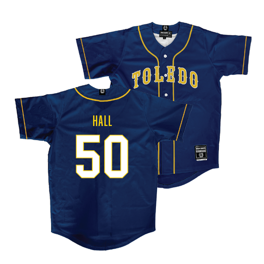 Toledo Baseball Navy Jersey - Dane Hall | #50