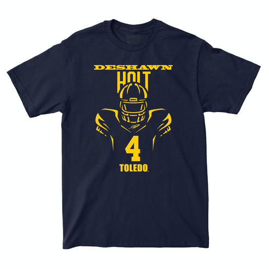 Toldeo Football Navy End Zone Tee  - Deshawn Holt