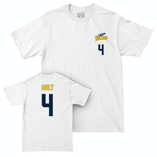 Toledo Football White Logo Comfort Colors Tee  - Deshawn Holt