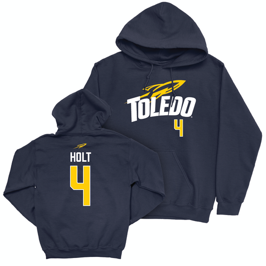 Toledo Football Navy Sideline Hoodie  - Deshawn Holt