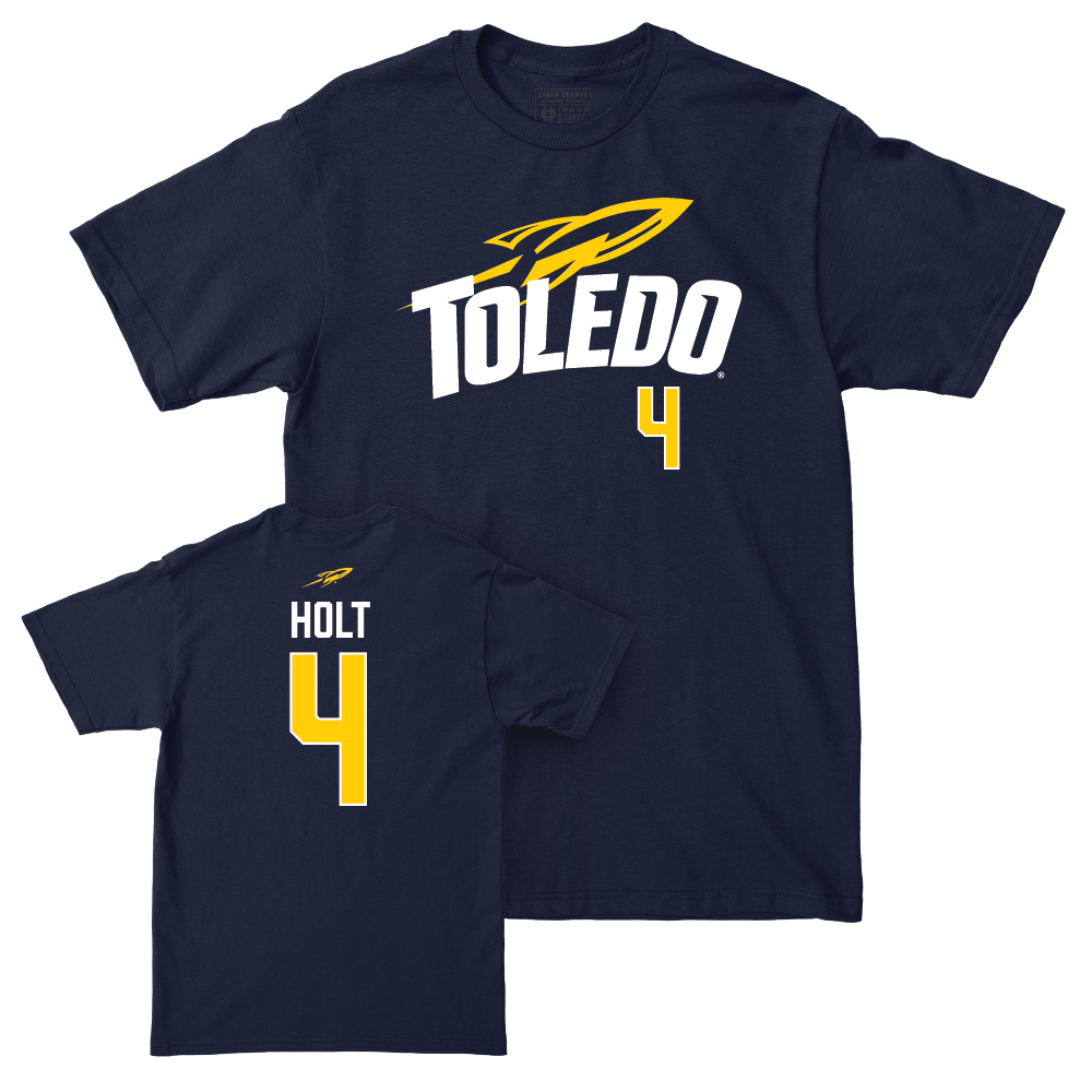 Toledo Football Navy Sideline Tee  - Deshawn Holt