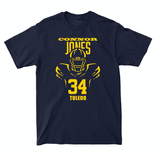 Toldeo Football Navy End Zone Tee  - Connor Jones