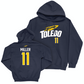 Toledo Football Navy Sideline Hoodie  - Hyajah Miller