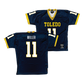 Navy Toledo Football Jersey  - Hyajah Miller