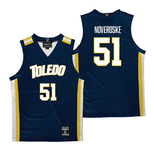 Toledo Women's Basketball Navy Jersey - Hannah Noveroske | #51