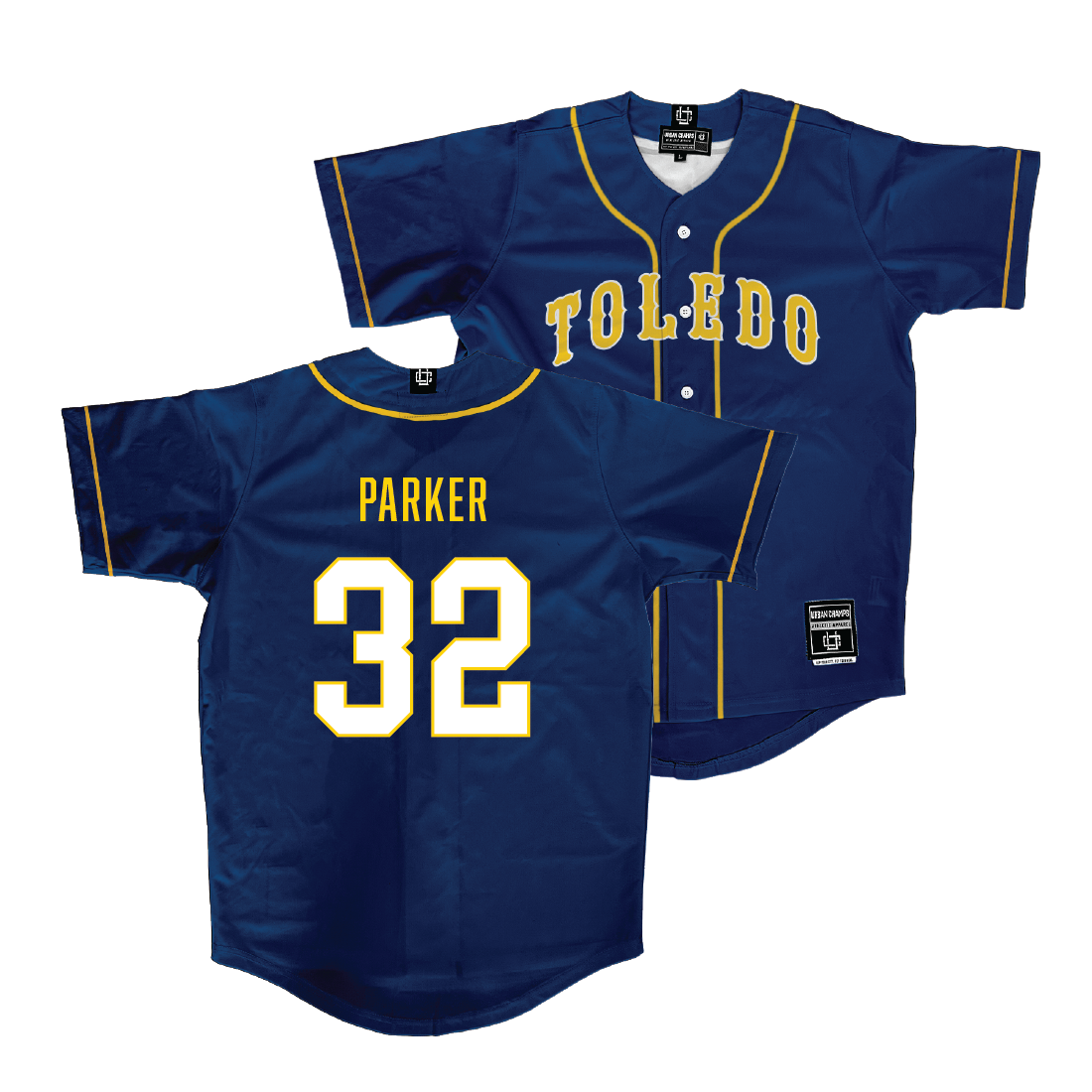 Toledo Baseball Navy Jersey - Wesley Parker | #32