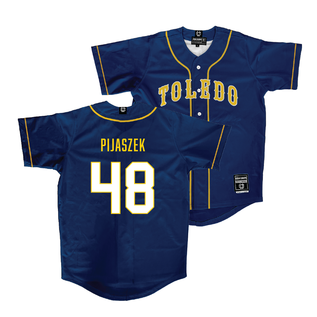 Toledo Baseball Navy Jersey - Kyle Pijaszek | #48