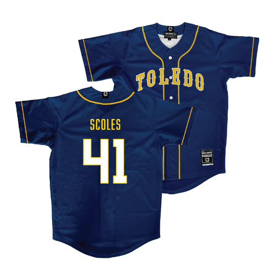 Toledo Baseball Navy Jersey - Luke Scoles | #41