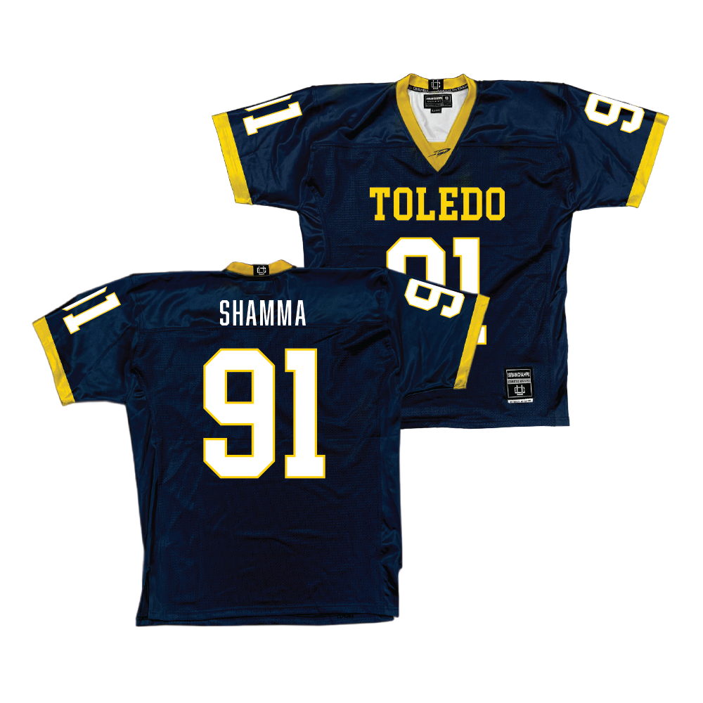 Navy Toledo Football Jersey - Laith Shamma