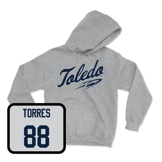 Sport Grey Football Script Hoodie Youth Small / Anthony Torres | #88
