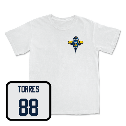 White Football Rocky Comfort Colors Tee Youth Small / Anthony Torres | #88