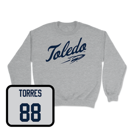 Sport Grey Football Script Crew Youth Small / Anthony Torres | #88