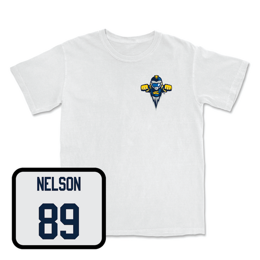 White Football Rocky Comfort Colors Tee Youth Small / Blake Nelson | #89