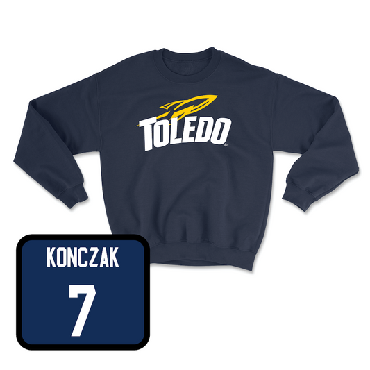 Navy Baseball Toledo Crew Youth Small / Caden Konczak | #7
