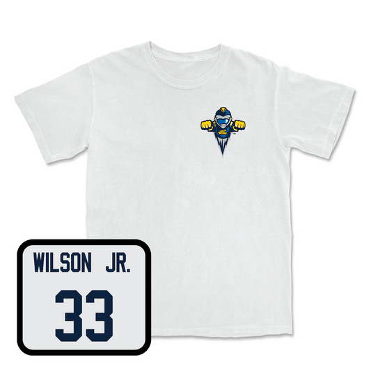 White Football Rocky Comfort Colors Tee Youth Small / CJ Wilson Jr. | #33