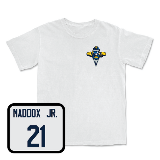 White Men's Basketball Rocky Comfort Colors Tee Youth Small / Dante Maddox Jr. | #21