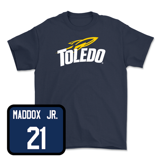Navy Men's Basketball Toledo Tee Youth Small / Dante Maddox Jr. | #21