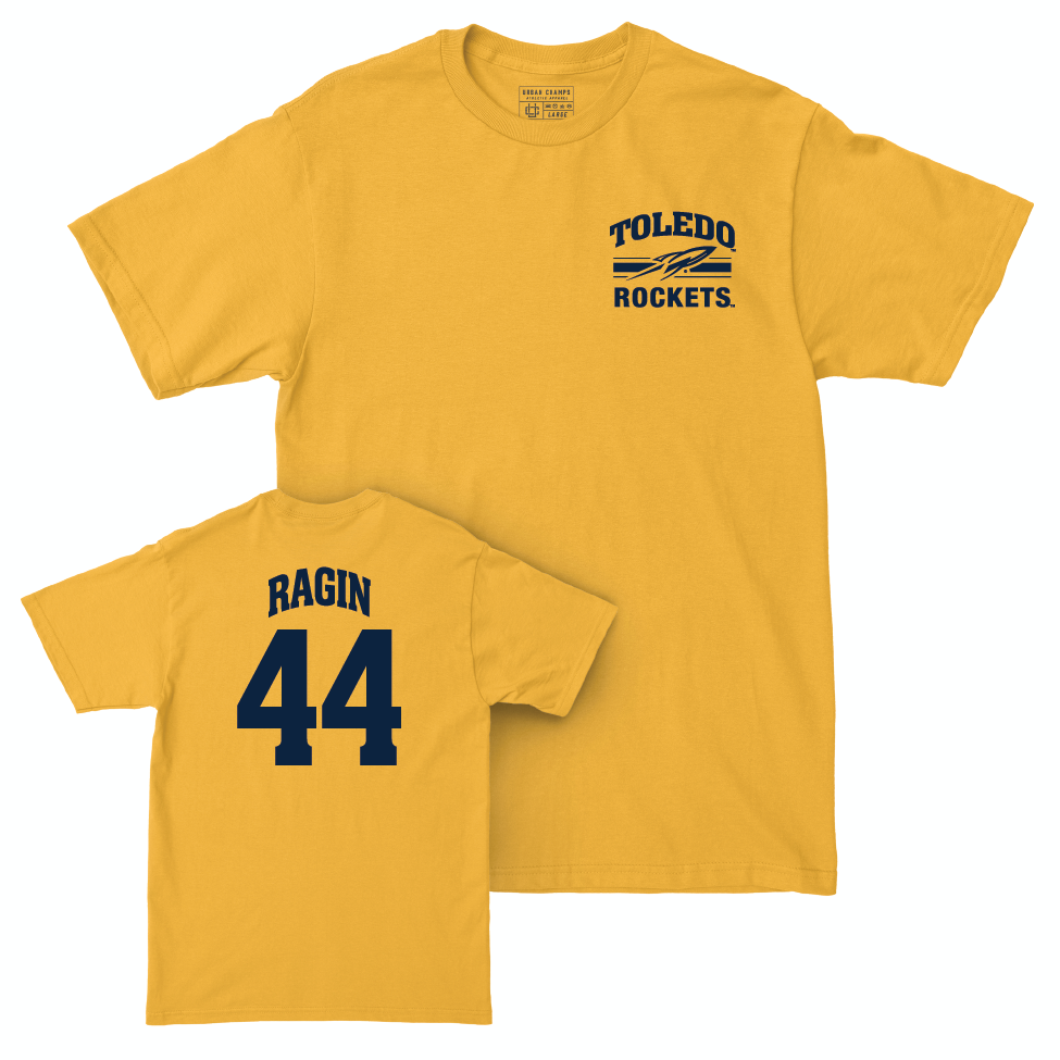 Toledo Football Gold Victory Tee - D'Andre Ragin | #44 Small