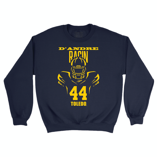 Toldeo Football Navy End Zone Crew - D'Andre Ragin | #44 Small