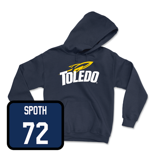 Navy Football Toledo Hoodie Youth Small / Ethan Spoth | #72