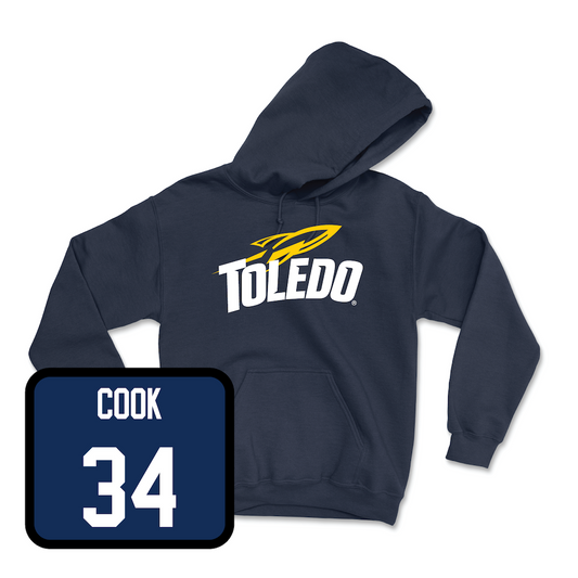 Navy Women's Basketball Toledo Hoodie Youth Small / Jessica Cook | #34