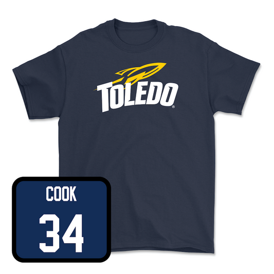 Navy Women's Basketball Toledo Tee Youth Small / Jessica Cook | #34