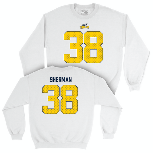 Toledo Football White Blitz Crew - K’Von Sherman | #38 Small