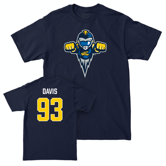 Toledo Football Navy Legacy Tee - Malachi Davis | #93 Small